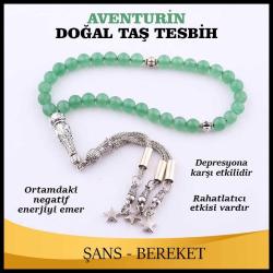 Aventurin Doğal Taş Tesbih 6 mm, T187