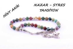 Hint Akik Doğal Taş Tesbih T166