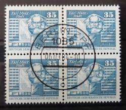 DOĞU ALMANYA-DDR=1980 M-2506 DBL DDR'de Yapılanma Berlin Mrk. Postanesi (Göbek Damgalı)