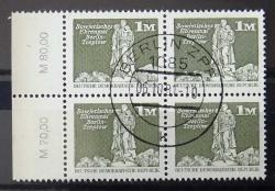 DOĞU ALMANYA-DDR=1980 M-2561 DBL DDR'de Yapılanma Berlin Mrk. Postanesi (Göbek Damgalı)