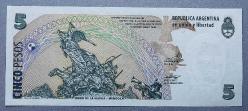 ARJANTİN=2012 5 Pesos P-353b UNC - ÇİL'