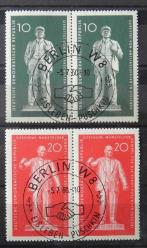 DOĞU ALMANYA-DDR=1960 Lenin ve Thelmann Anıtları M-772..73 PER  (Damgalı)