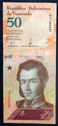 VENEZUELA=2018 50 Bolivares P-105 ÇİL'