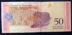 VENEZUELA=2018 50 Bolivares P-105 ÇİL'