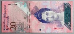 VENEZUELA=2011 20 Bolivares P-91e  ÇİL'