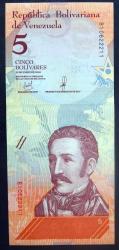 VENEZUELA=2018 5 Bolivares P-102 ÇİL'