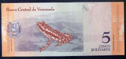 VENEZUELA=2018 5 Bolivares P-102 ÇİL'