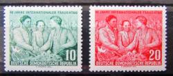 DOĞU ALMANYA-DDR=1955 M-450..51 Uluslararası Kadınlar Günü (**)