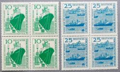 Efemera - DOĞU ALMANYA-DDR=1958 Rostock Liman İnşaatı  M-663..64  DBL  (**) - kitantik - kitaLog