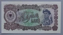 ARNAVUTLUK=1957 1000 Leke P-32 UNC - ÇİL'