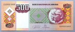 ANGOLA=2011 500 Kwanzas P-149 UNC - ÇİL'