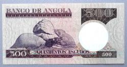 ANGOLA=1973 500 Escudos P-107 UNC - ÇİL'