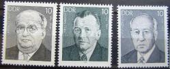 DOĞU ALMANYA-DDR=1984 M-2849..51 İşçi Hareketi Liderleri  (**)