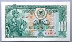 ARNAVUTLUK=1957 100 Leke P-30 UNC - ÇİL'