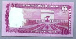 BANGLADEŞ=2012 10 Taka P-54a ÇİL'