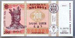 MOLDOVA=2013  200 Lei   P-16d   ÇİL'