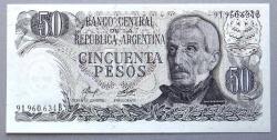 ARJANTİN=1977 50 Pesos P-301b UNC - ÇİL'