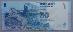ARJANTİN=2015 50 Pesos P-362 UNC - ÇİL' COMMEMORATIVE