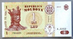 MOLDOVA=2010  1 Leu  P-8h  ÇİL'