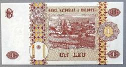 MOLDOVA=2010  1 Leu  P-8h  ÇİL'