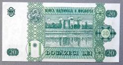 MOLDOVA=2010  20 Lei  P-13j  ÇİL'