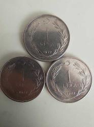 1977 YILINA AİT 1 TÜRK LİRASI (3 ADET)