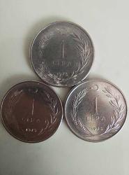 1975 YILINA AİT 1 TÜRK LİRASI (3 ADET)