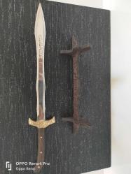 SON BİR ADET ŞOOK FİYATA KAMPANYA SEHPALI KILIÇ 4050 ÇELİK CEVİZ SAP FETİH SURESİ BESMELE İ ŞERFİ.