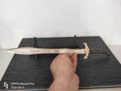 SON BİR ADET ŞOOK FİYATA KAMPANYA SEHPALI KILIÇ 4050 ÇELİK CEVİZ SAP FETİH SURESİ BESMELE İ ŞERFİ.