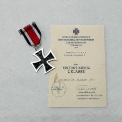 Sertikalı Almanya Onur Madalyası 2.Derece Demir Çapraz Madalya 1813-1870 Franco-Prusya savaşı