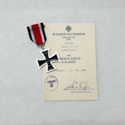 Sertikalı Almanya Onur Madalyası 2.Derece Demir Çapraz Madalya 1813-1870 Franco-Prusya savaşı