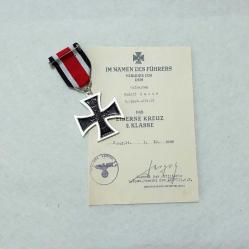 Sertikalı Almanya Onur Madalyası 2.Derece Demir Çapraz Madalya 1813-1870 Franco-Prusya savaşı