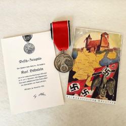 Sertifikallı Almanya Kan Nişanı Onur Madalyası Özel madalya Gümüş Kaplama Harika hediyeler
