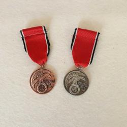 Sertifikallı Almanya Kan Nişanı Onur Madalyası Özel madalya Gümüş Kaplama Harika hediyeler