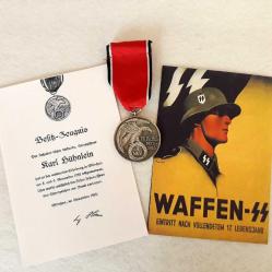 Sertifikallı Almanya Kan Nişanı Onur Madalyası Özel madalya Gümüş Kaplama Harika hediyeler