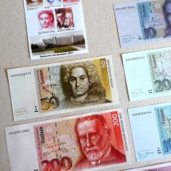 ALMANYA 5*10*20*50*100*200*500*1000 DEUTSCHE MARK 1991 YILI KUŞE BASKI