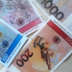 ALMANYA 5*10*20*50*100*200*500*1000 DEUTSCHE MARK 1991 YILI KUŞE BASKI