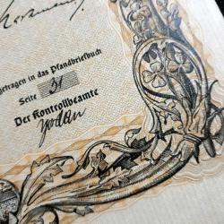 Almanya Mortgage Banka İpotek Senedi 100 Reichsmark Berlin 01.08.1934 Yüzde 4 No 2615