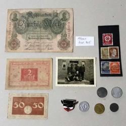 Orjinal Eski dönem Alman Geniş Koleksiyon-Kağıt ve Madeni paralar,Pullar,Foto No 705 Rozet Hediyeli