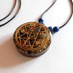 Çok güzel Hediye!...Ganslı Elyapımı Altın Kaplama Orgonit Kolye.Model 512