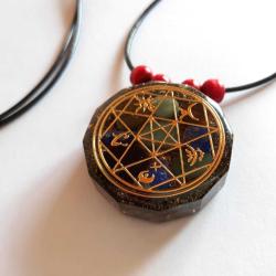 Çok güzel Hediye!...Ganslı Elyapımı Altın Kaplama Orgonit Kolye.Model 512