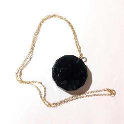 Elyapımı Altın Kaplama Orgonit Kolye.Enerji reaktörü şifahane Model-41 Altın Kaplama Zincirli