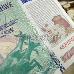 100 Trilyon Zimbabve Doları - Neon Fosforlu Hatıra Para, Koleksiyonerler için