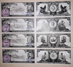 Fantazi Paralar-4 Antarctica Rüya dolar seti 52 Numara 4 Adetlik Set