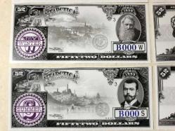 Fantazi Paralar-4 Antarctica Rüya dolar seti 52 Numara 4 Adetlik Set