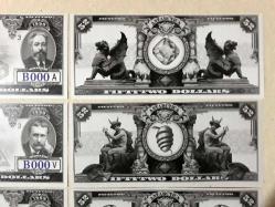 Fantazi Paralar-4 Antarctica Rüya dolar seti 52 Numara 4 Adetlik Set
