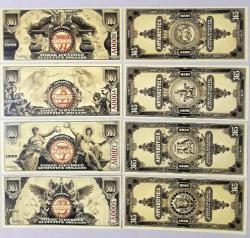 Fantazi Paralar-5 Antarctica Rüya dolar seti 365 Numara 4 Adetlik Set