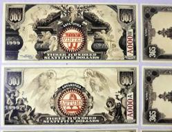 Fantazi Paralar-5 Antarctica Rüya dolar seti 365 Numara 4 Adetlik Set