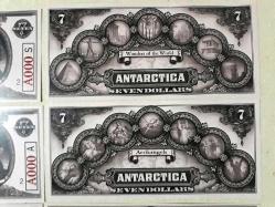Fantazi Paralar-2 Antarctica Rüya dolar seti 7 Numara 4 Adetlik Set