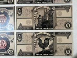 Fantazi Paralar-1 Antarctica Rüya dolar seti 4 Numara 4 Adetlik Set